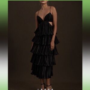 BHLDN tiered midi dress